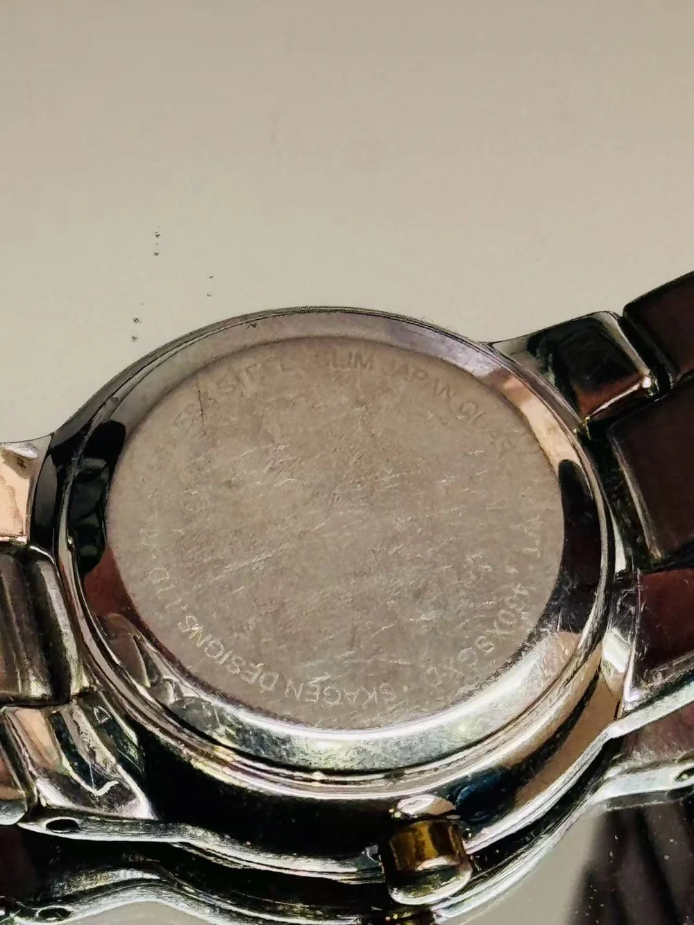 Vintage Skagen Denmark Women’s Quartz Watch Two Tone 23mm New Battery Runs